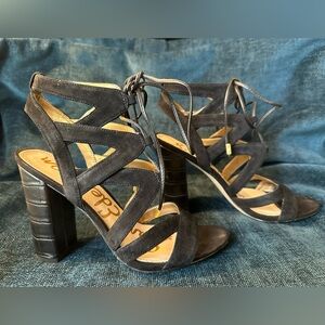 Sam Edelman Yardley Black Suede Sandal